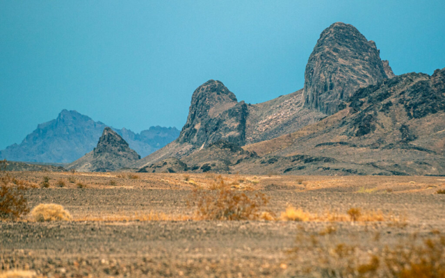 Twin Buttes in the Palo Verde Mountains Wilderness Area