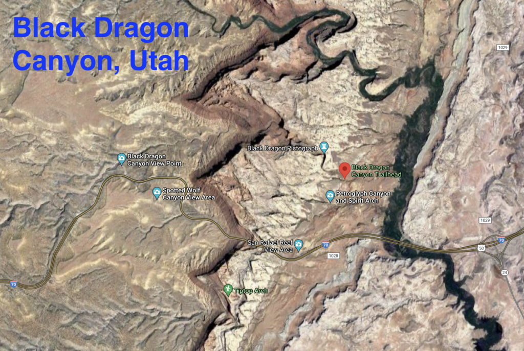 Black Dragon Canyon Map